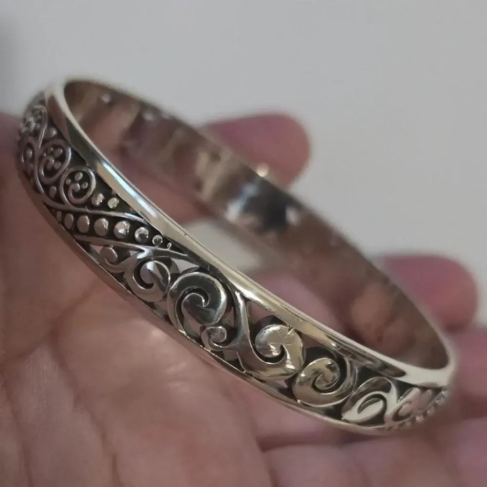 Brighton silver filigree bangle